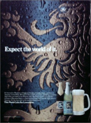 1987 Lowenbrau Beer ad