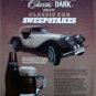 1986 Michelob Classic Dark Beer Classic Car Sweepstakes ad