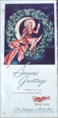 1947 Miller Beer Christmas ad