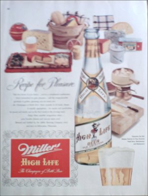 1952 Miller Beer ad #1