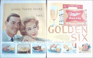 1959 Miller Beer ad