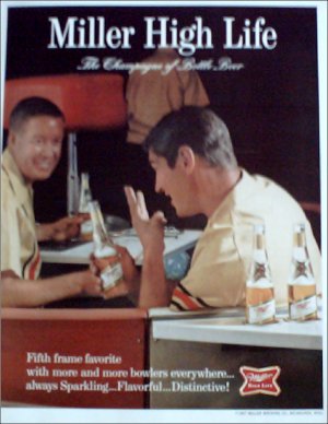 1967 Miller Beer Bowlers ad