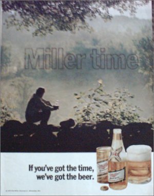 1971 Miller Beer ad