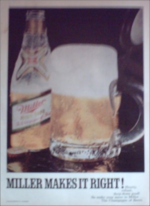 1970 Miller Beer ad #2