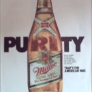 1985 Miller Beer Purity ad