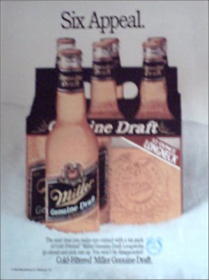 1989 Miller Beer ad