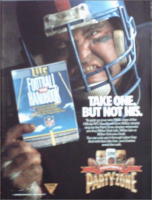 1990 Miller Beer NFL ad