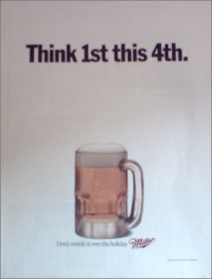 1991 Miller Beer 4th of July ad