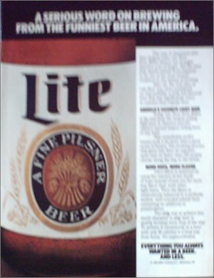1985 Miller Lite Beer ad