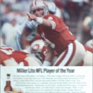 Miller Lite Beer ad featuring Joe Montana