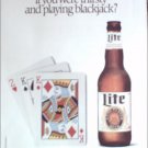 1989 Miller Lite Beer Card Deck ad