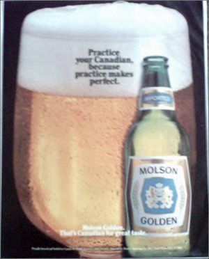 Molson Golden Beer ad