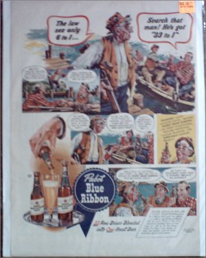 1942 Pabst Blue Ribbon Beer ad #1