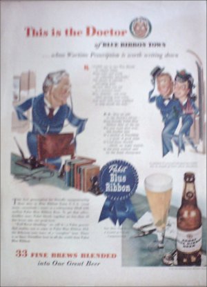 1943 Pabst Blue Ribbon Beer ad #5