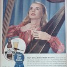 1945 Pabst Blue Ribbon Beer Harp ad