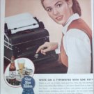 1945 Pabst Blue Ribbon Beer Typist ad