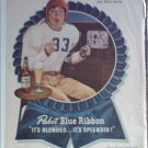 1947 Pabst Blue Ribbon Beer ad featuring Eddie Cantor
