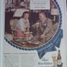 1948 Pabst Blue Ribbon Beer ad featuring Miss Gladys Swarthout & Mr Frank Chapman