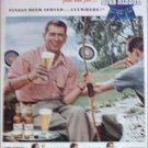 1950 Pabst Blue Ribbon Beer ad featuring Larry Hughes