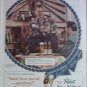 1950 Pabst Blue Ribbon Beer ad featuring Tommy Henrich