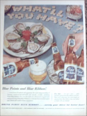 1953 Pabst Blue Ribbon Beer ad #2