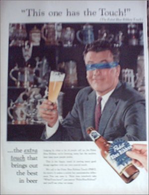 Pabst Blue Ribbon Beer ad #1