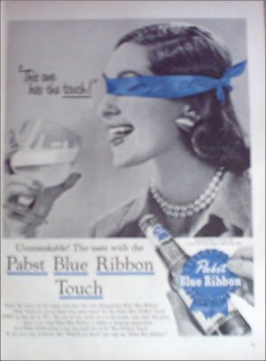1956 Pabst Blue Ribbon Beer ad #1