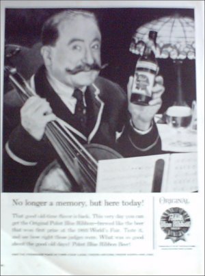 1960 Pabst Blue Ribbon Beer ad #3