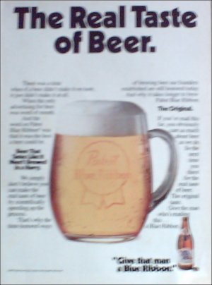 1981 Pabst Blue Ribbon Beer ad