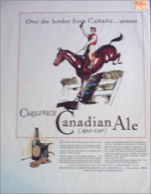 1934 Red Cap Ale ad
