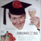 1950 Red Cap Ale ad featuring Burgess Meredith