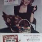 1946 Rheingold Beer ad featuring Miss Rheingold Rita Daigle