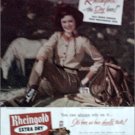 1952 Rheingold Beer ad featuring Miss Rheingold Anne Hogan