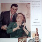 1945 Schlitz Beer Couple ad
