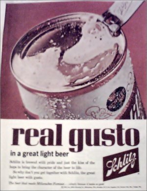 1962 Schlitz Beer ad #1