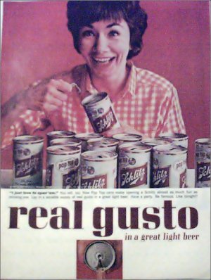 1963 Schlitz Beer Pop Top ad #1