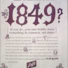 1965 Schlitz Beer 1849 ad