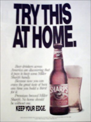 1992 Sharps Beer ad #2