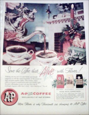 1956 A&P Coffee Christmas ad