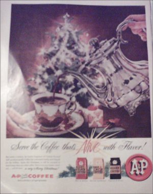 1958 A&P Coffee Christmas ad