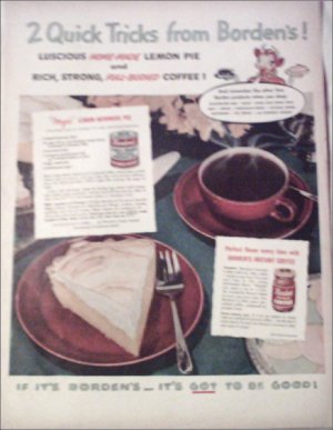 Borden Eagle Brand Milk & Instant Coffee ad