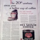1930 Delmonte Coffee ad