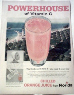 1960 Florida Orange Juice ad