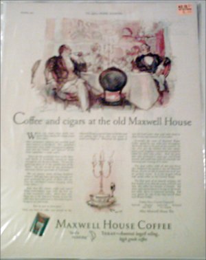 1925 Maxwell House Coffee ad
