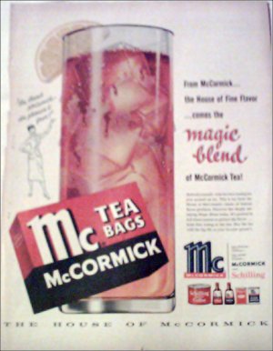 McCormick Tea ad