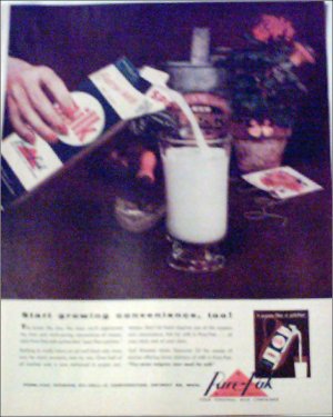 Purepak Milk Container ad