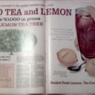 1960 Sunkist Tea Contest ad