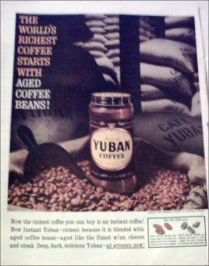 1960 Yuban Coffee ad