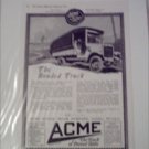 1918 Acme Truck ad