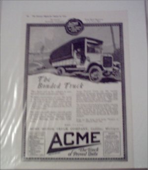 1918 Acme Truck ad